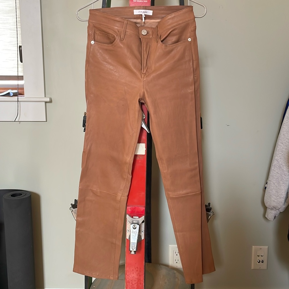 Frame Leather pants, 26 INK STAIN